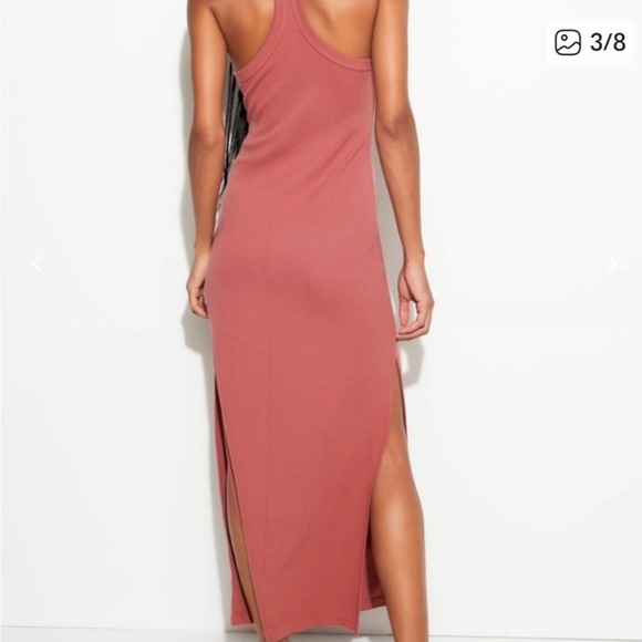 Spiritual Gangster Simon Rib Maxi Dress in Canyon - Picture 3 of 8